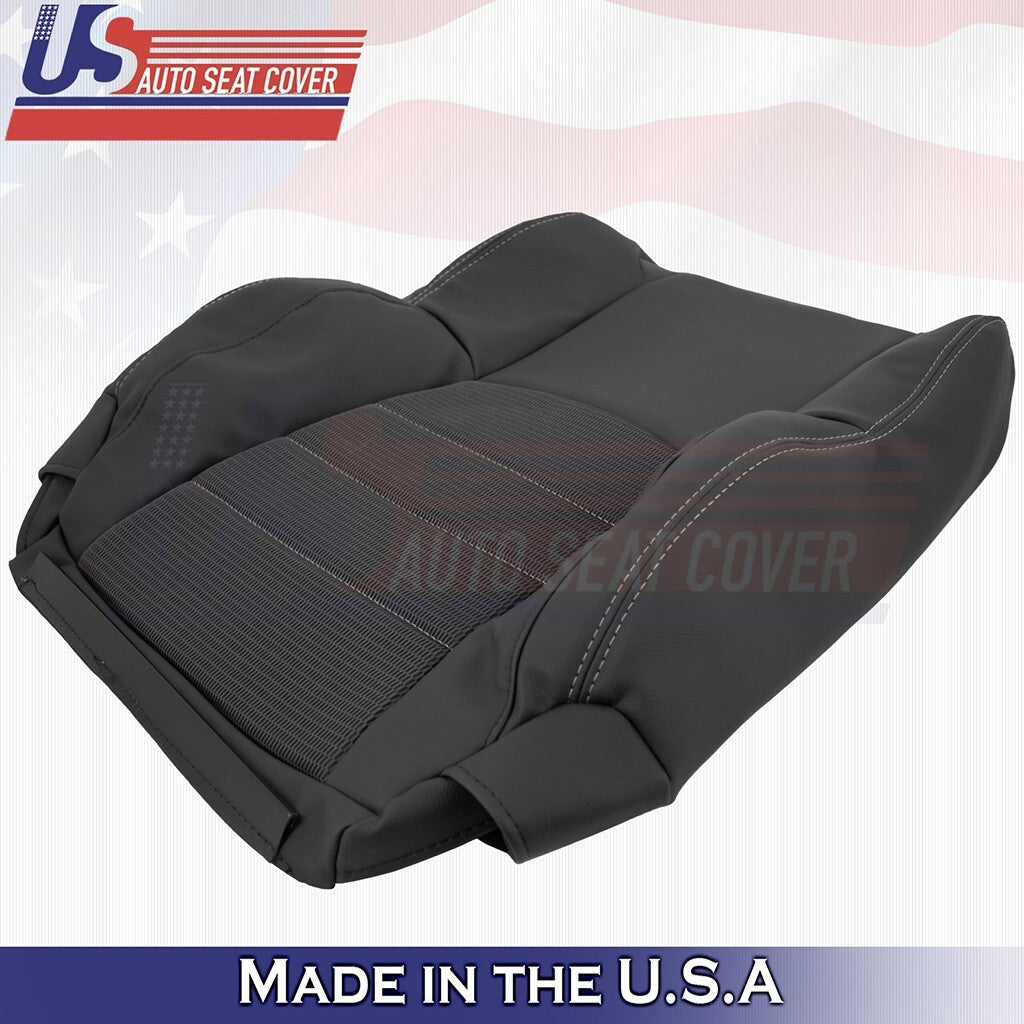 2011 2012 For Dodge Ram Sport Passenger Bottom &Top Cloth/Vinyl Cover Dk Gray