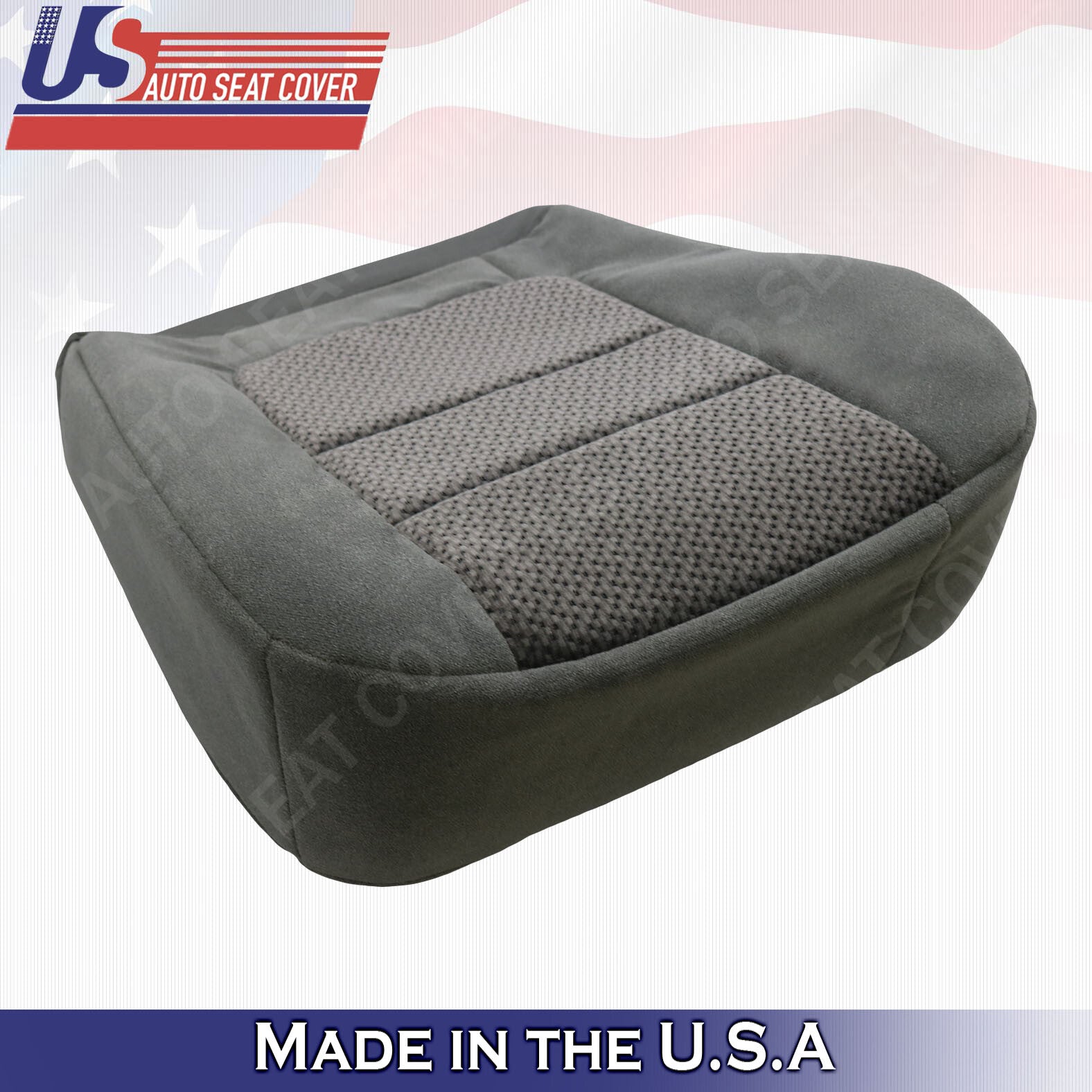2001 Ford F250 F-350 F-450 XLT Driver Bottom Cloth Seat Cover Med. Graphite Gray