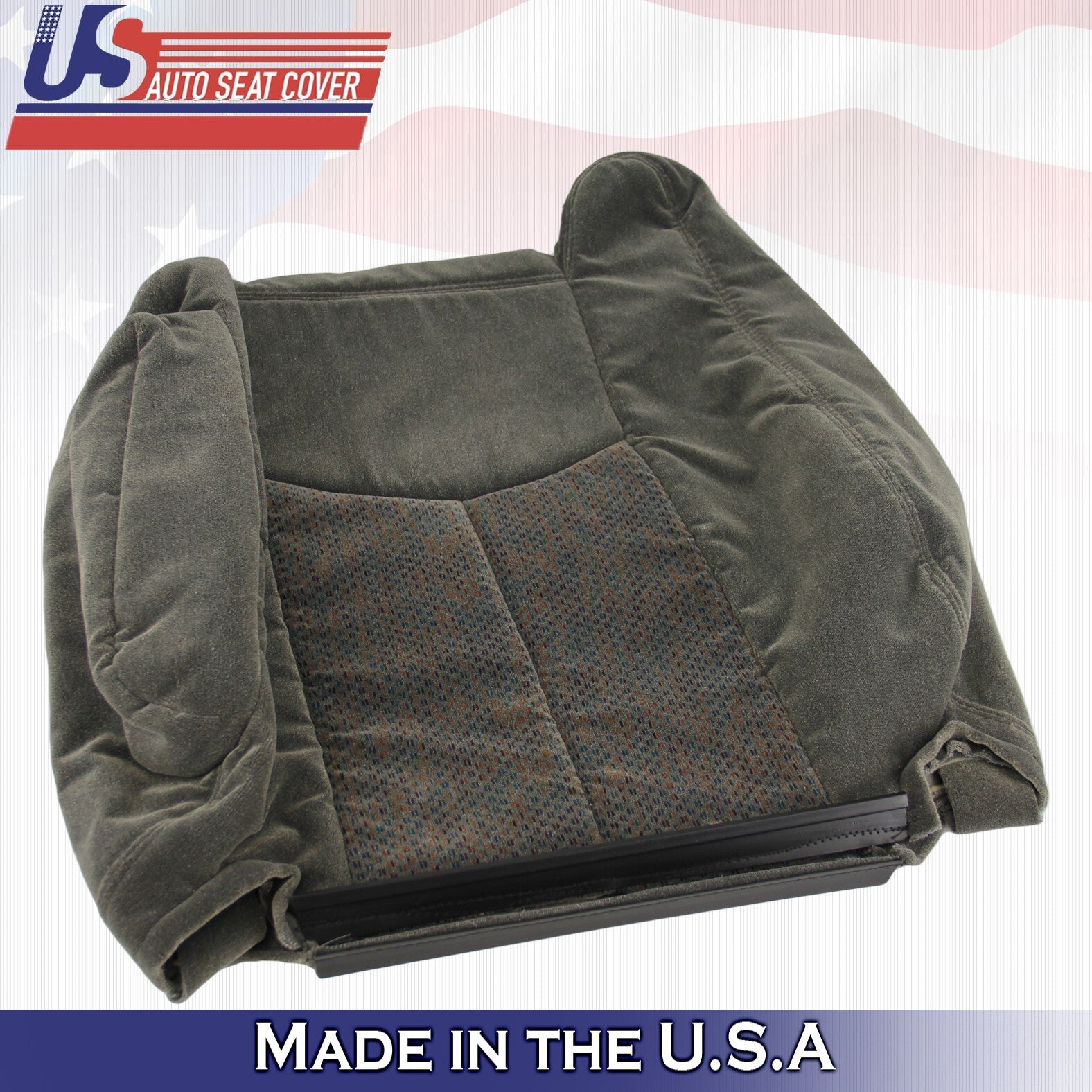 2003 For Chevy Silverado 1500 2500 Passenger Top Bottom Armrest Cloth Cover Gray