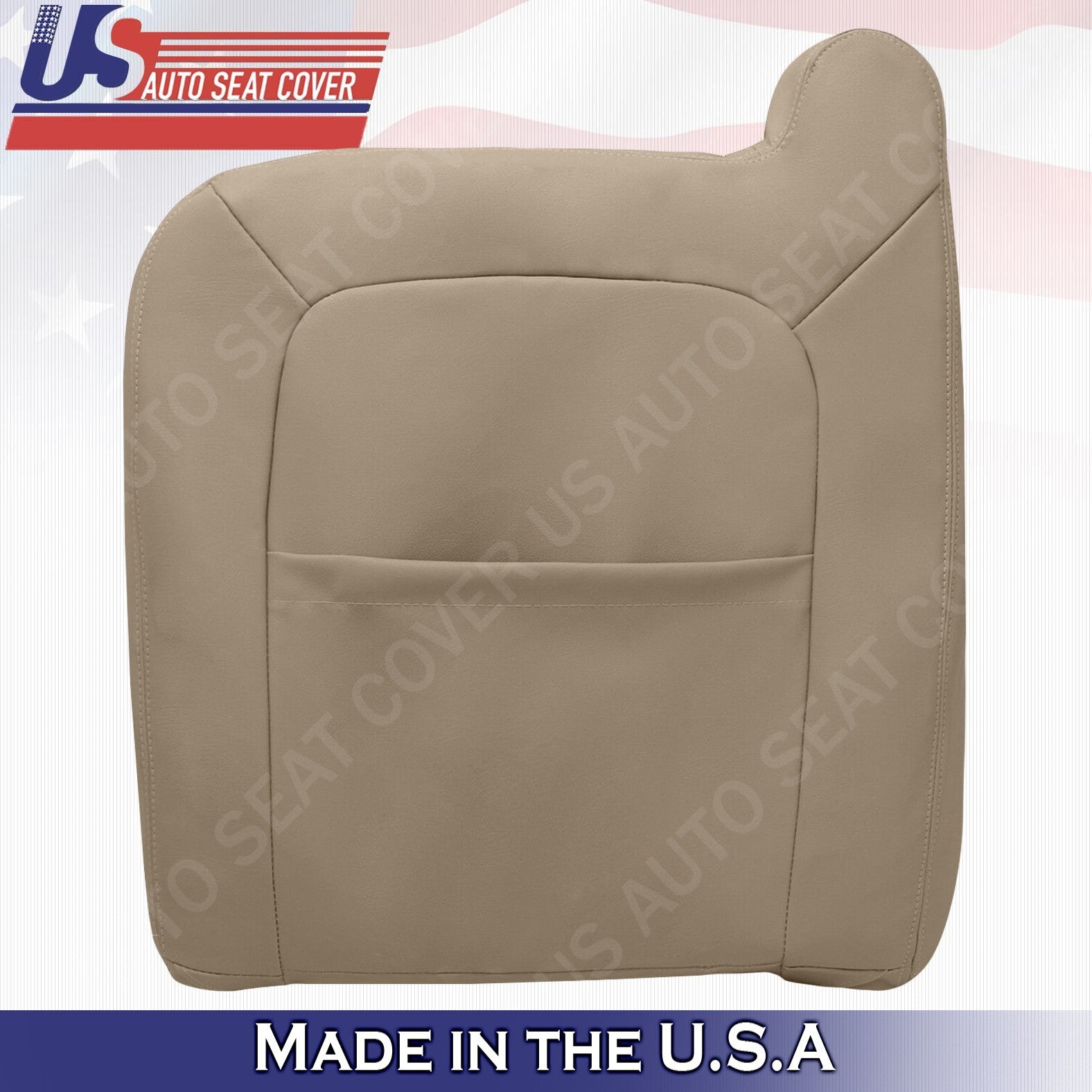 2003-2006 FOR Chevy Avalanche Passenger Top Leather/Cloth Cover Med Neutral Tan