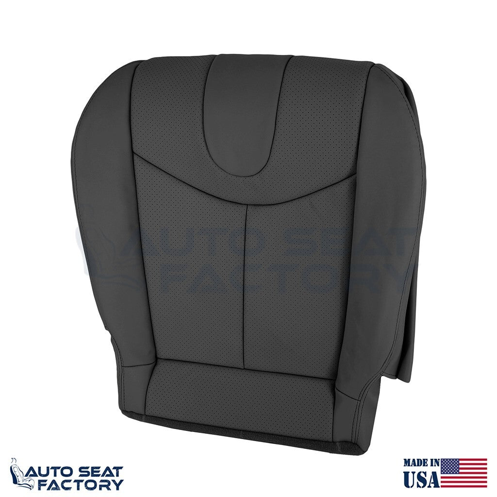 2009 - 2013 Fits Infiniti G37 Coupe Driver Bottom Black Vinyl Seat Cover, Perf.