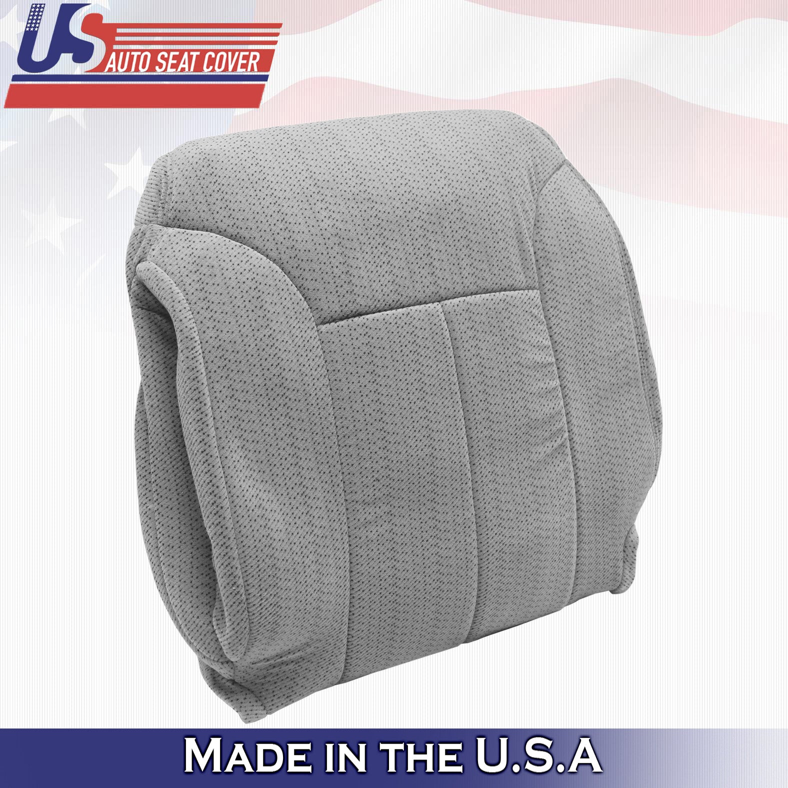 1995 to 1999 For GMC Sierra 2x Tops 2x Bottoms 2x Armrests Cloth Seat Cover Gray