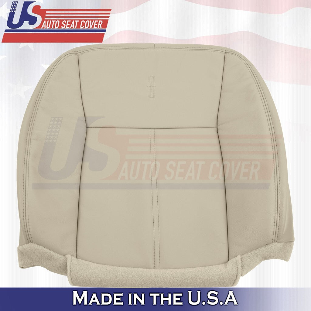 2007 2008 2009 2010 2011 For Lincoln Town Car Driver UPPER Leather Cover Tan