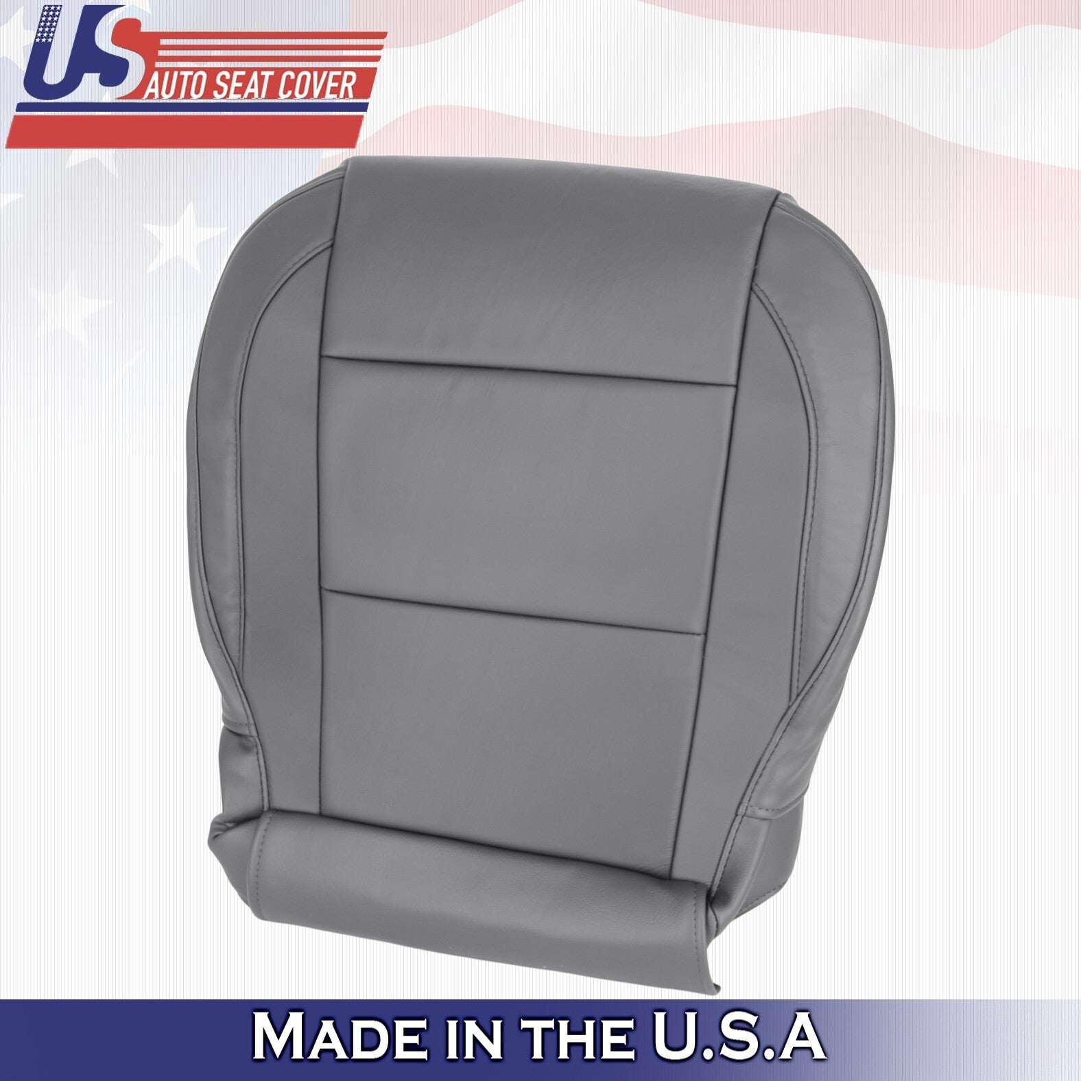 2005 to 2015 For Nissan Armada Titan Passenger Top & Bottom Leather Covers Gray