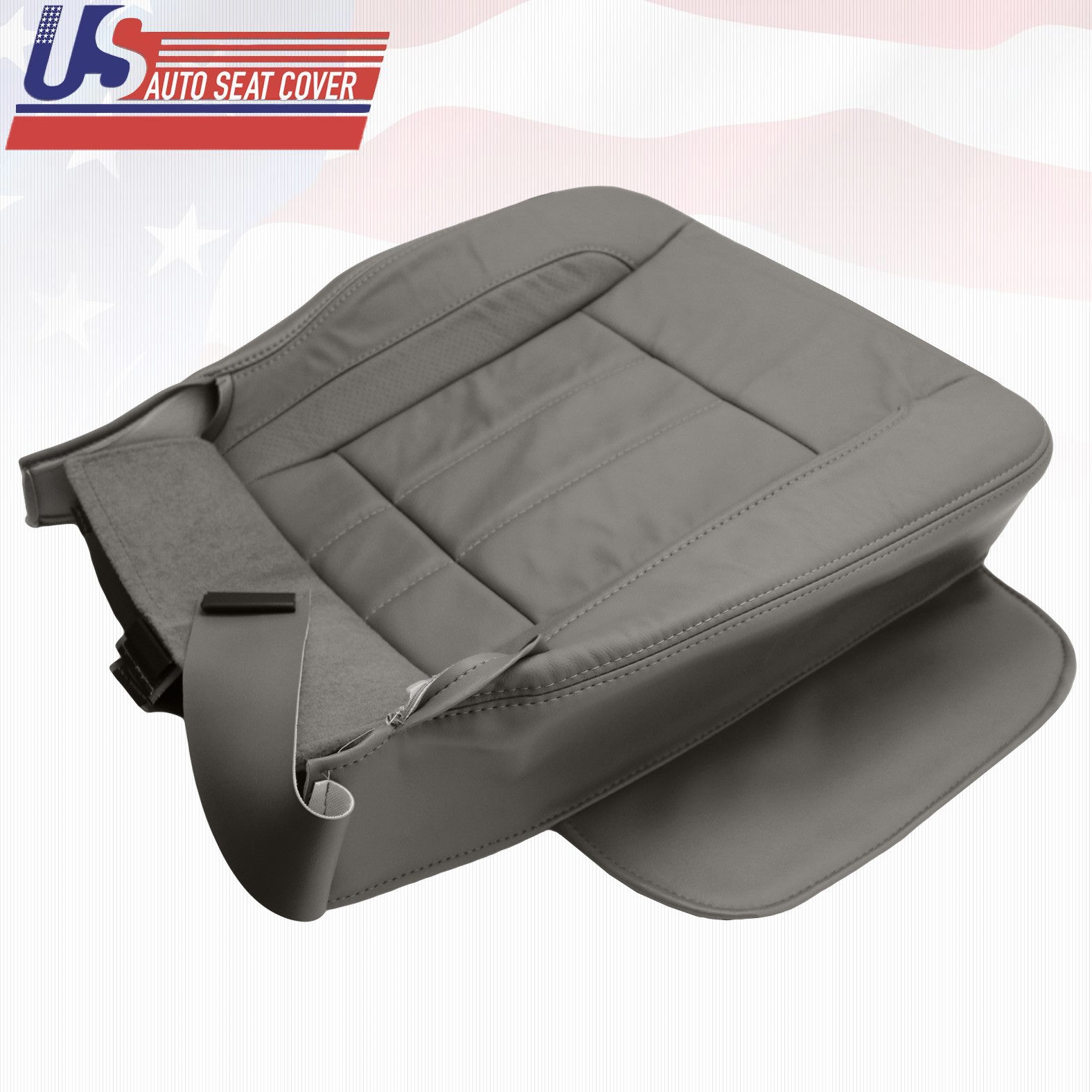 For 2008-09 For Dodge Ram 4500 Right-Passenger Bottom Leather Seat Cover Tan
