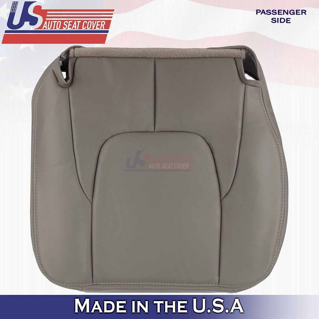 2002 2003 Fits Dodge Ram Laramie Driver &Passenger Bottom Leather Cover Taupe