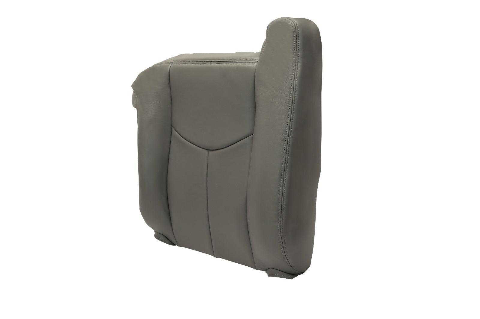 2003 to 2006 Chevy Tahoe Suburban Yukon Driver Lean Back Leather Seat Cover Gray