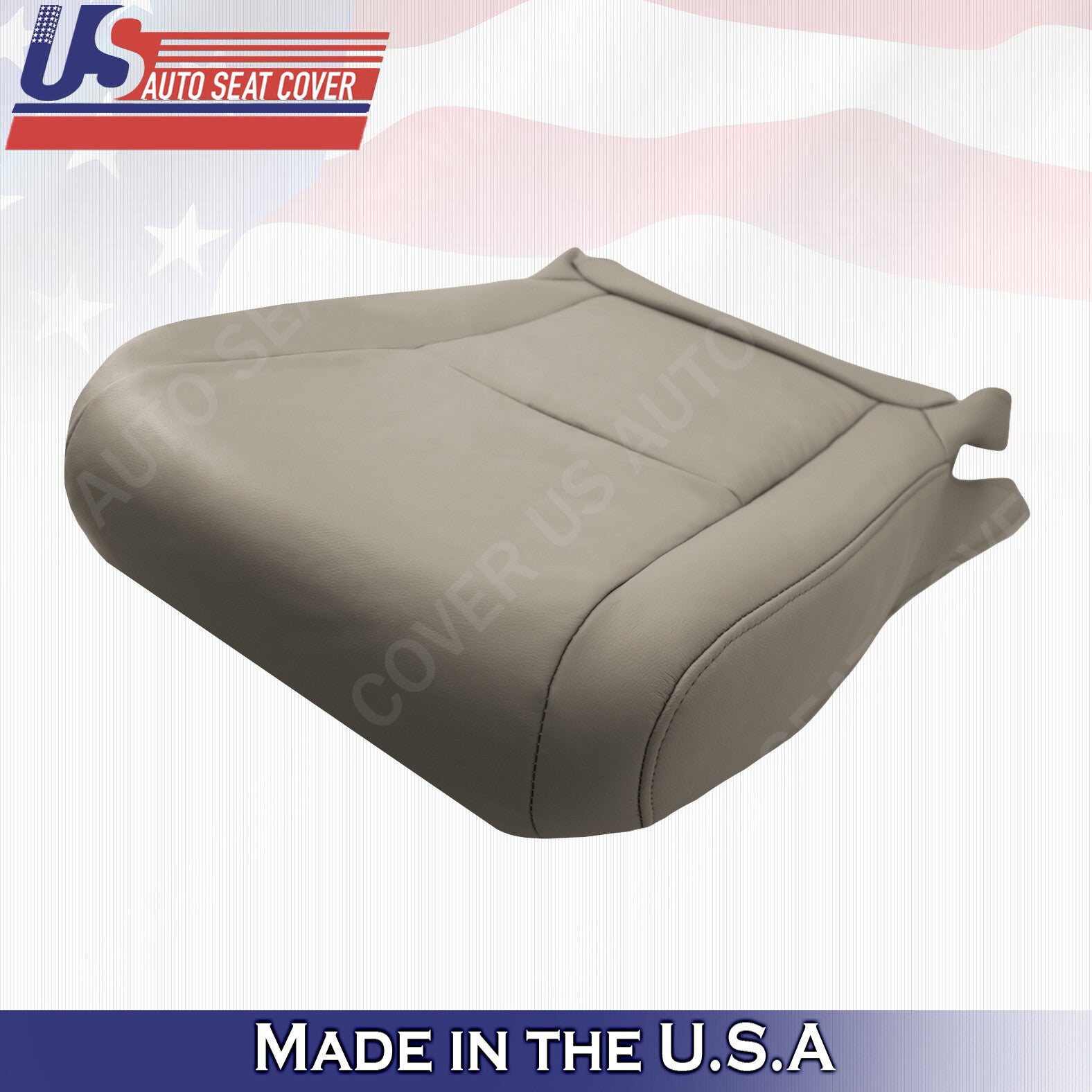 2008 to 2013 For Toyota Highlander Front Passenger Bottom Leather Seat Cover Tan