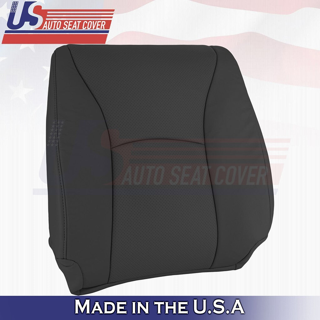 2004 to 2007 For Toyota Highlander Passenger Top & Bottom Leather Cover Black