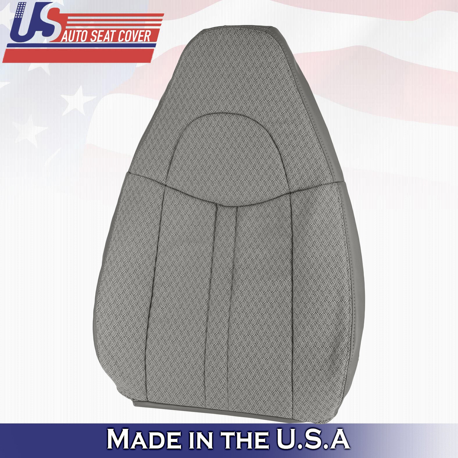 2003 2004 2005 For Chevy Express 1500 2500 3500 Driver Top Cloth Seat Cover Gray