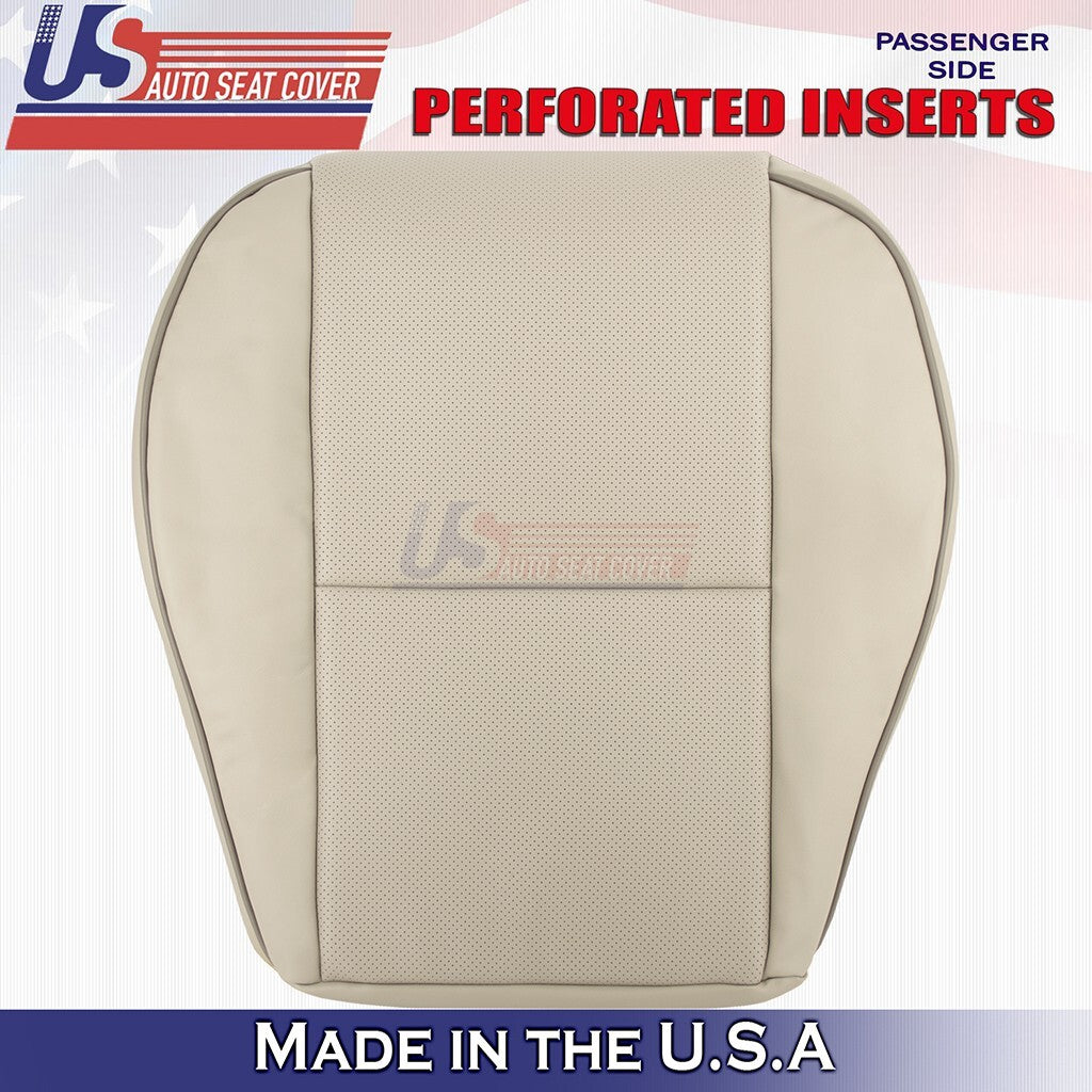 2001 to 2005 For Lexus IS300 Driver & Passenger Bottoms Perf Leather Cover Tan