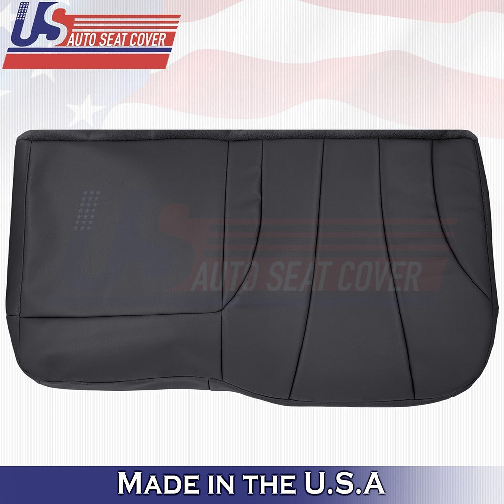 1999 2000 For Chevy Silverado WT Rear Driver Bench Bottom Vinyl Cover Dk Gray