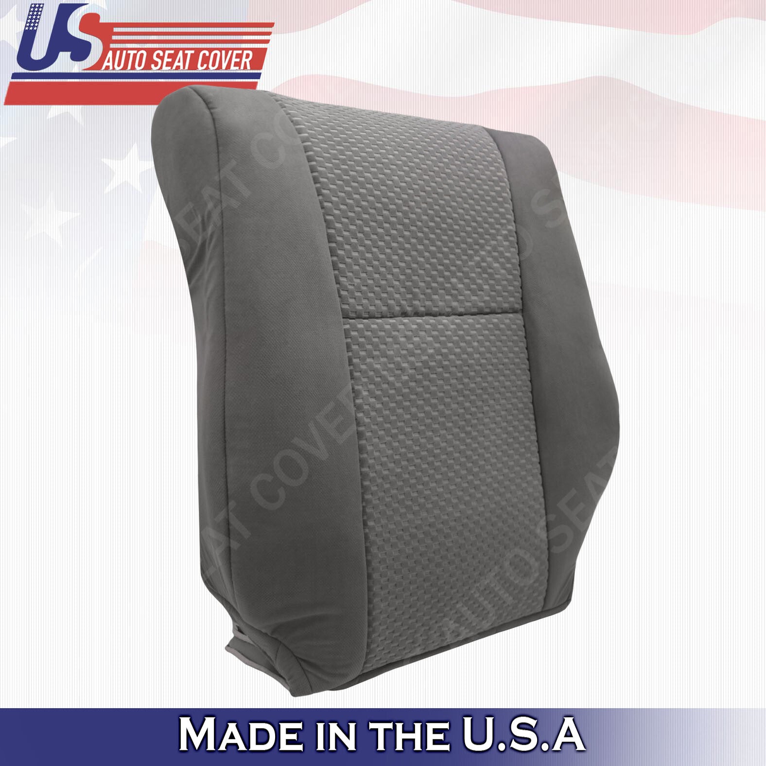 2007 2008 2009 For Toyota Tundra Grade SR5 Driver Side Top Cloth Seat Cover Gray