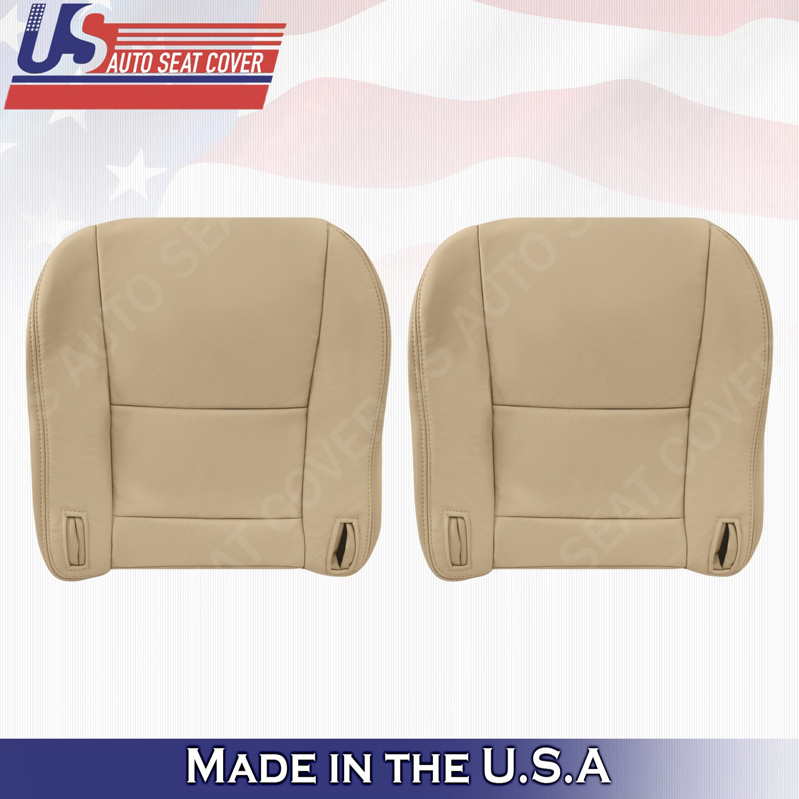 1997 1998 2000 2001 TAN Driver & Passenger Bottom Leather Covers For Lexus ES300