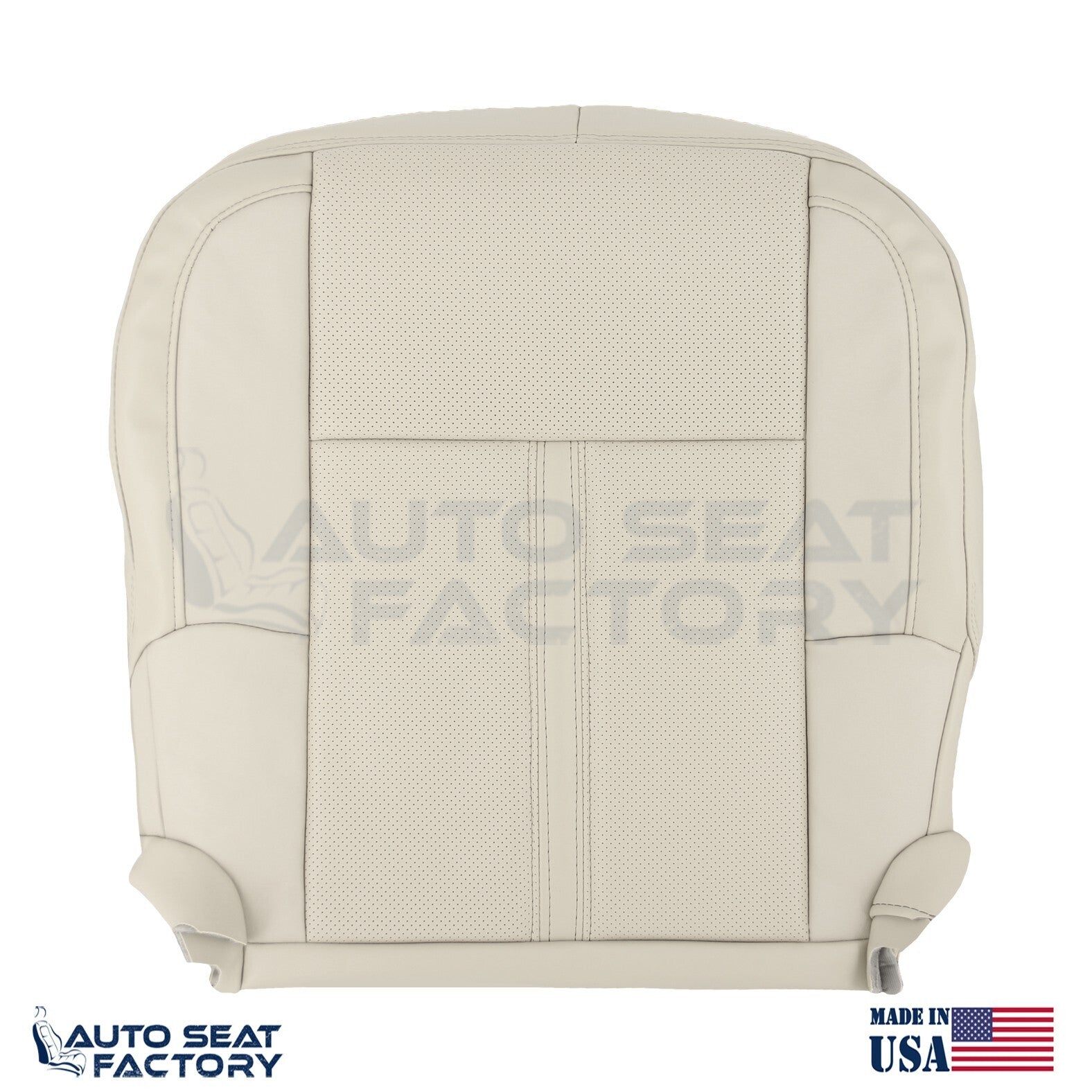 Fits 2009 - 2012 Lincoln MKS Driver Cashmere Vinyl Seat Cover, Perforated 2PCS