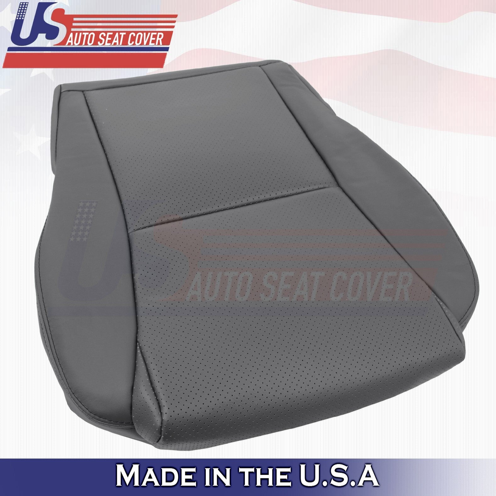 2004-2008 FOR Toyota Solara Driver Passenger Bottoms Leather Cover Dk Gray