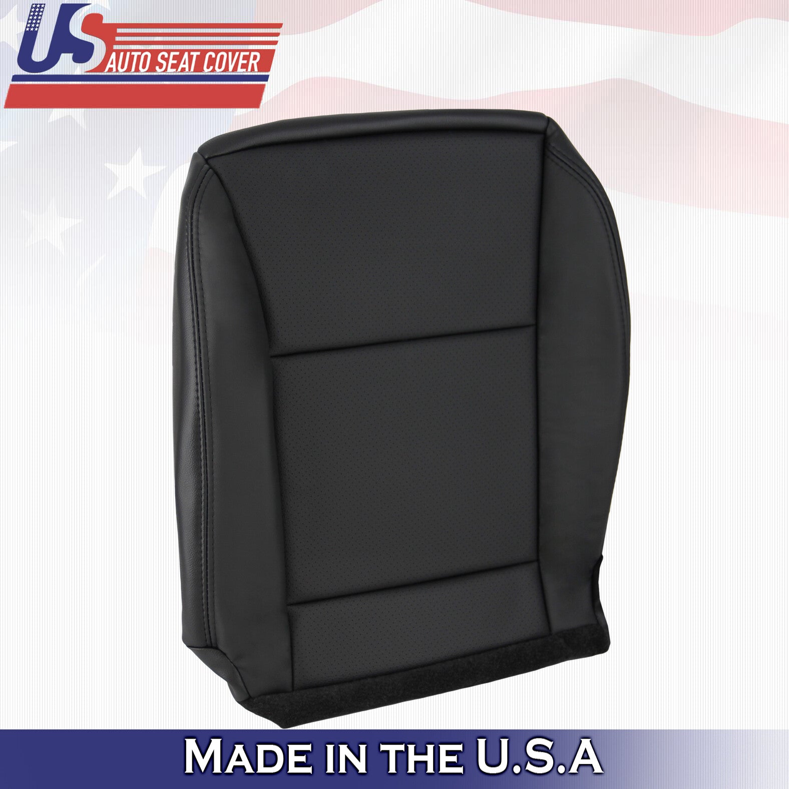 2010 For Ford Explorer Driver & Passenger Bottom Leather Seat Covers Black