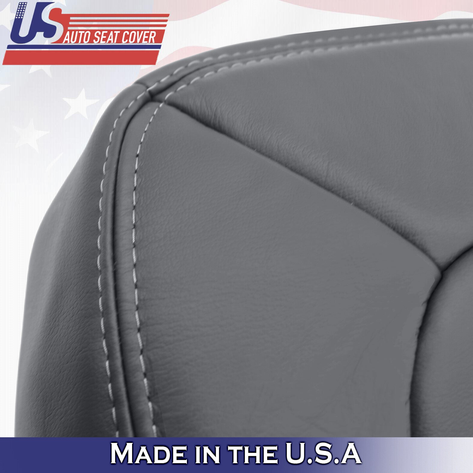 2001 2002 2003 Ford Explorer Sport Trac Passenger Bottom Leather Seat Cover Gray