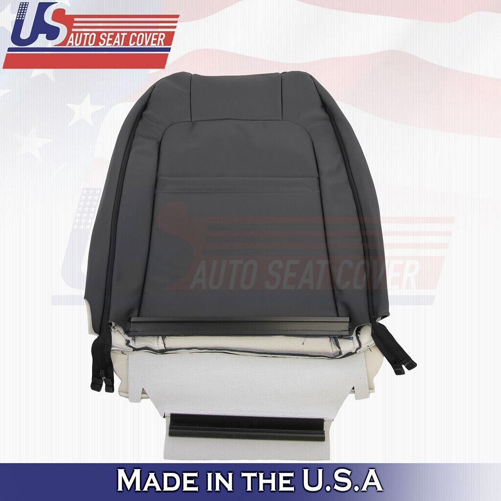 2015 to 2022 Fits GMC Canyon SLT Driver & Passenger Tops Leather Cover Black