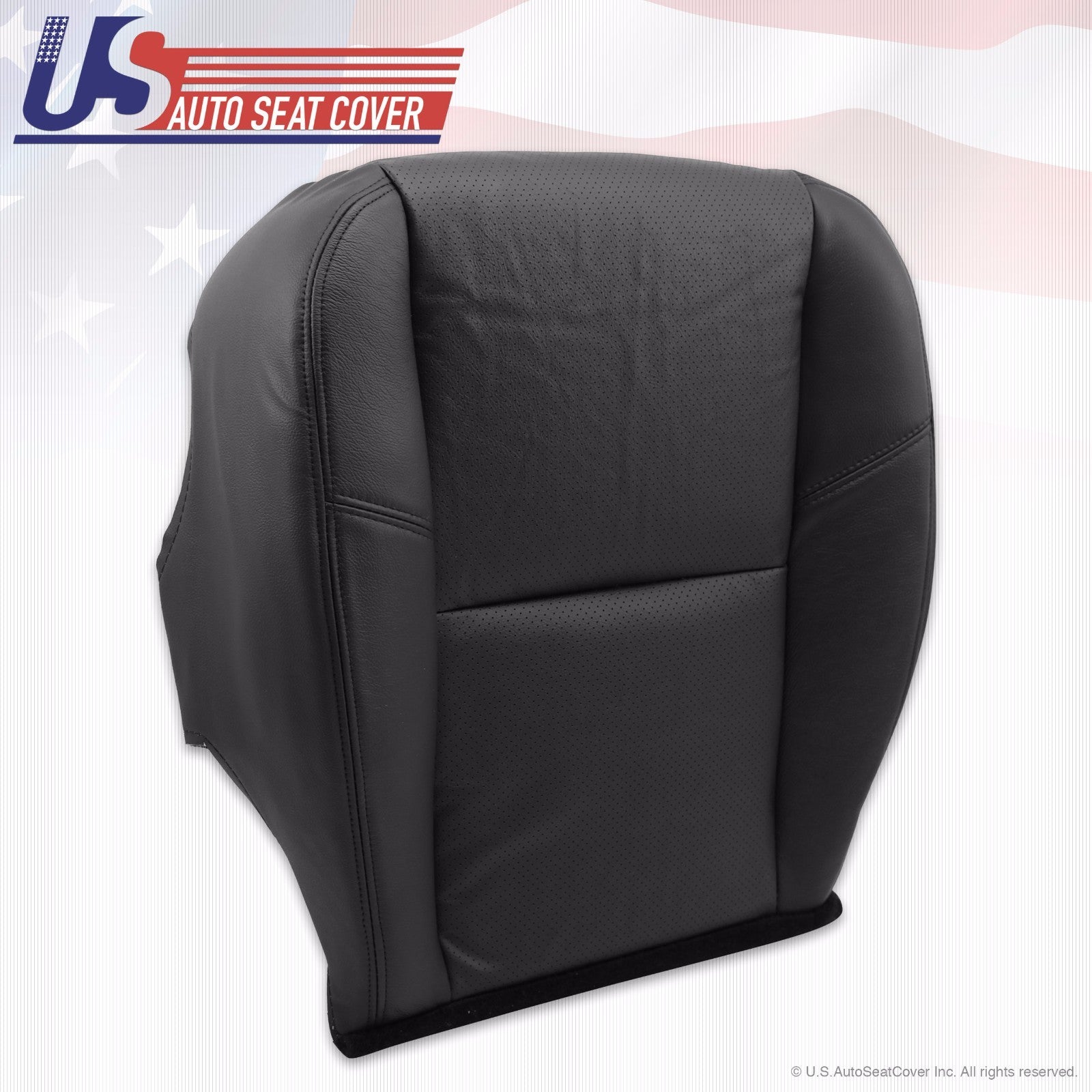 2012 2013 2014 Chevy Silverado 1500 DRIVER Bottom Cover PERFORATED LEATHER BLACK