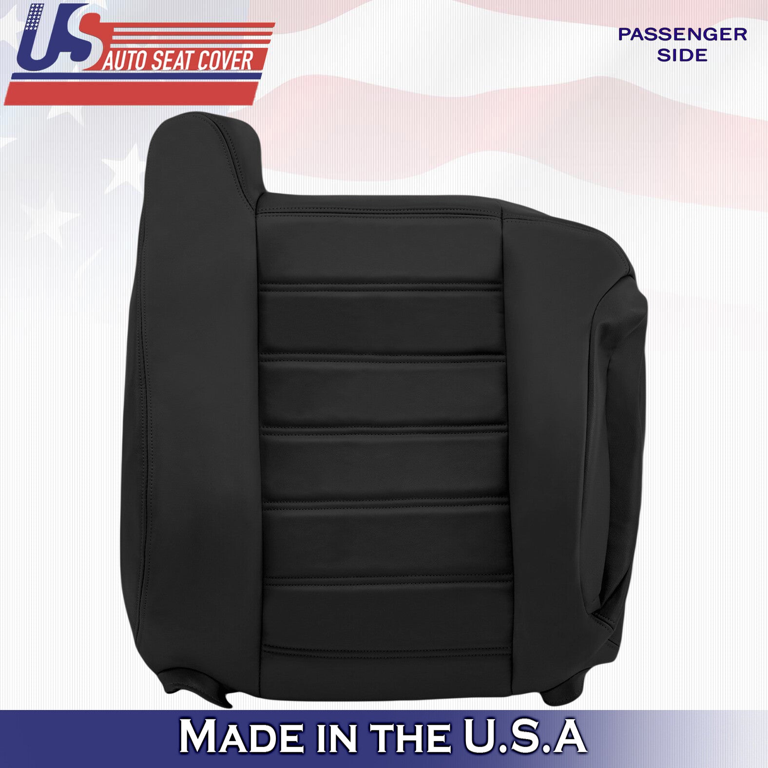 2003 2004 2005 For Hummer H2 Driver & Passenger Top Leather Seat Covers in Black