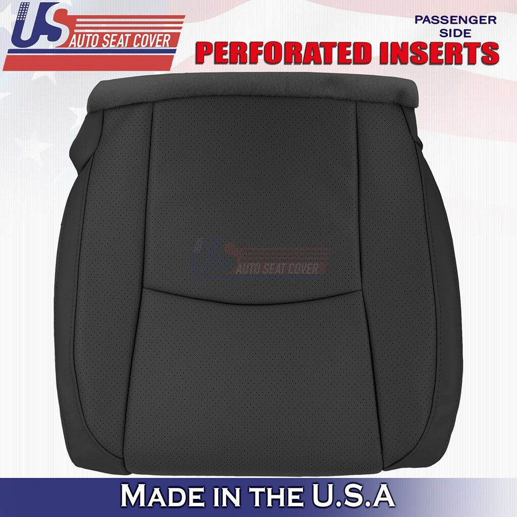 2003 to 2009 For Lexus RX330 Driver &Passenger Bottoms Synth Leather Cover Black