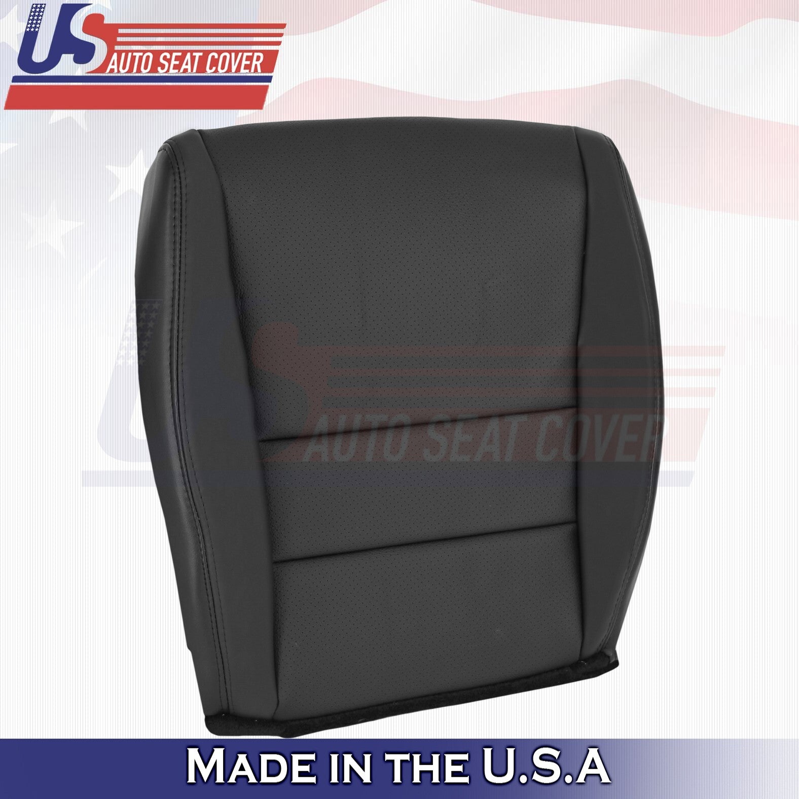 2004 to 2008 For Acura TSX 2x Top & 2x Bottom Perforated Leather Seat Covers BLK
