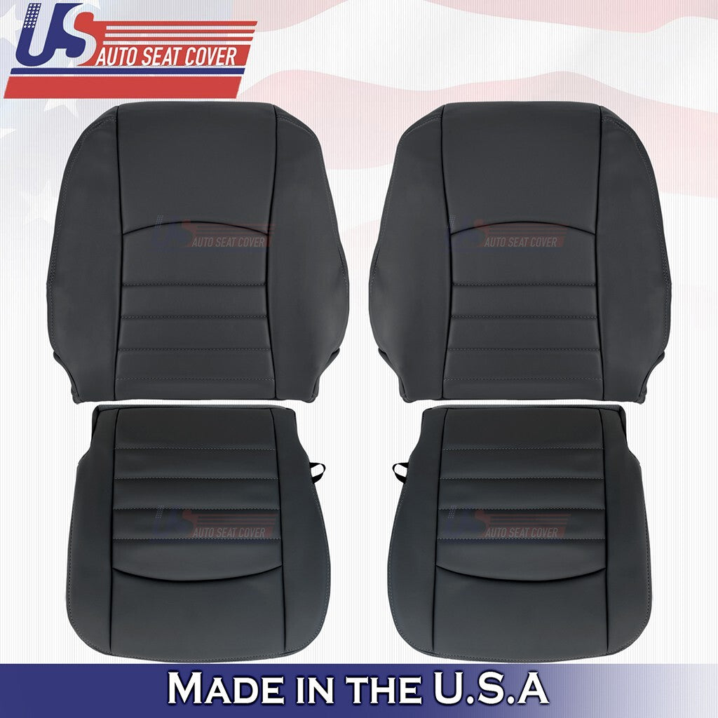 2013 to 2018 For Dodge Ram ST Driver & Passenger Bottoms &Tops Vinyl Cover Black