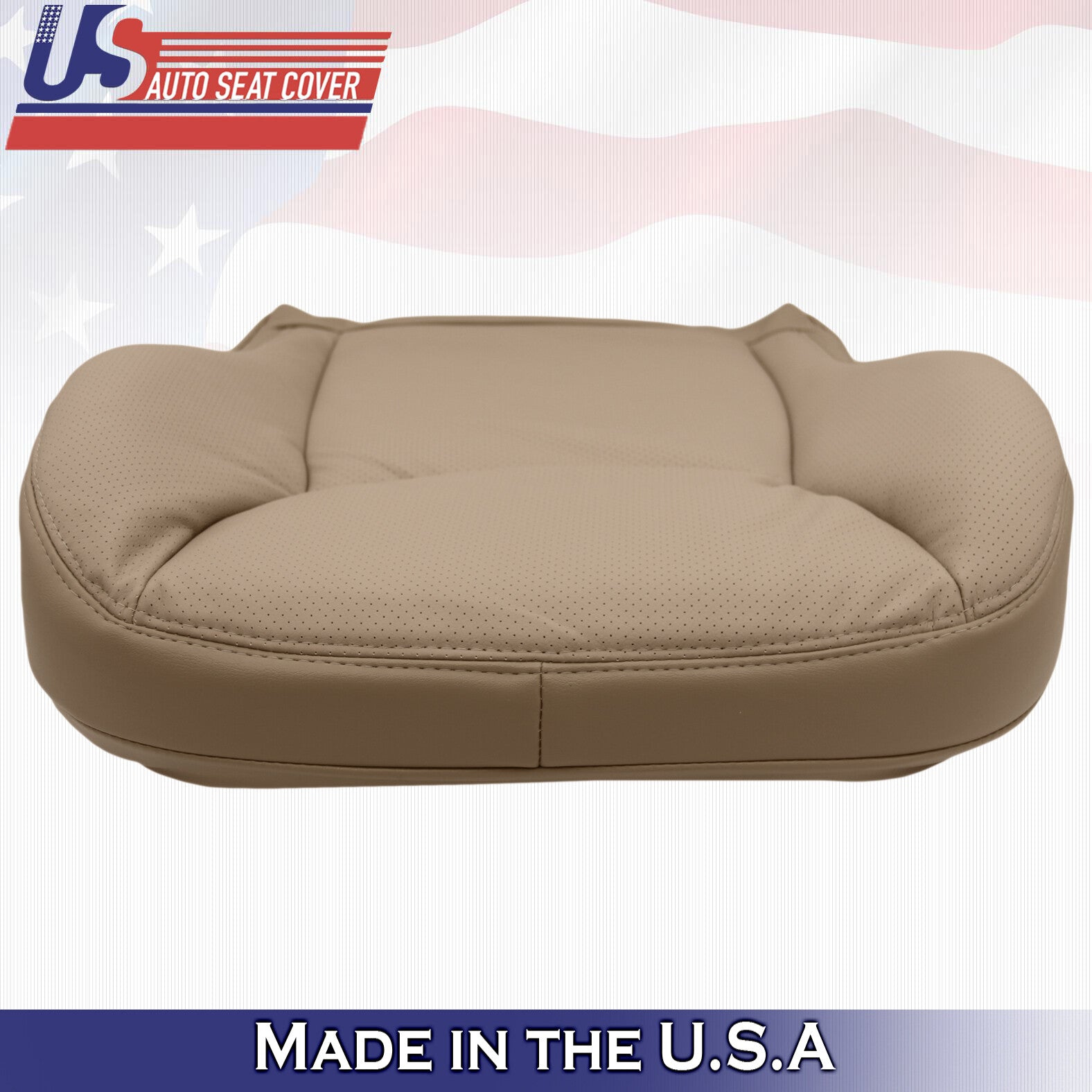 2000 to 2002 for Mercedes Benz S Class Driver Bottom Leather Seat Cover Tan