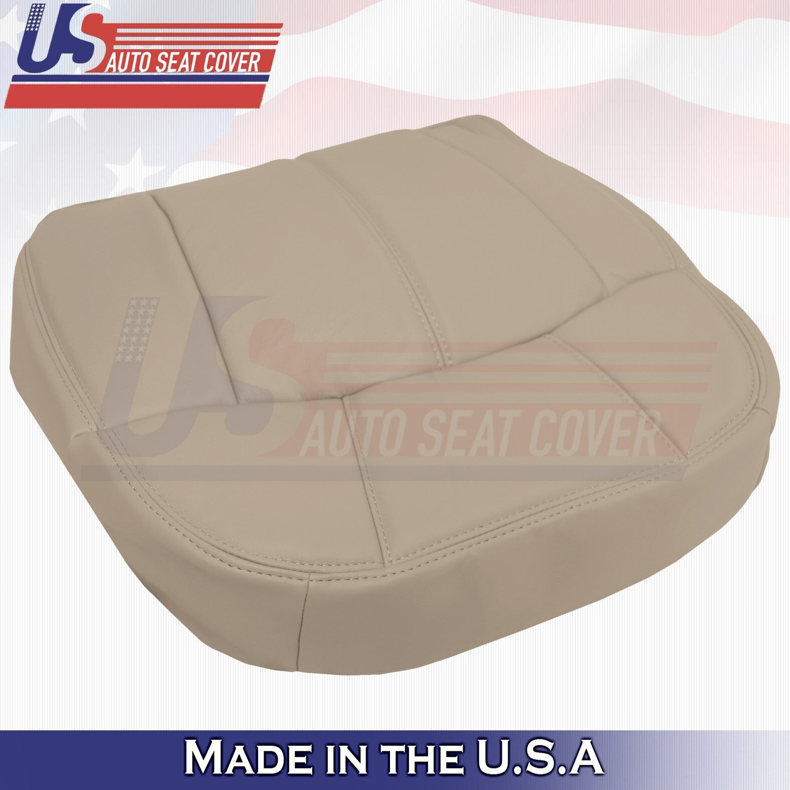 1999 to 2002 Fits Chevy Silverado 2nd Row Passenger Bottom Leather Cover Tan