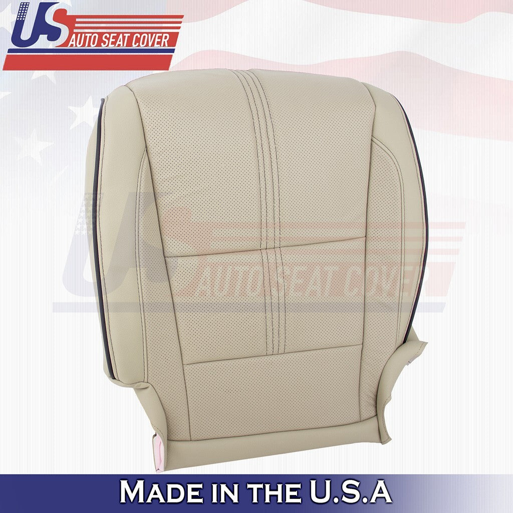 2017 to 2020 For Acura MDX Driver Bottom w/ Perforated Leather Seat Cover Tan