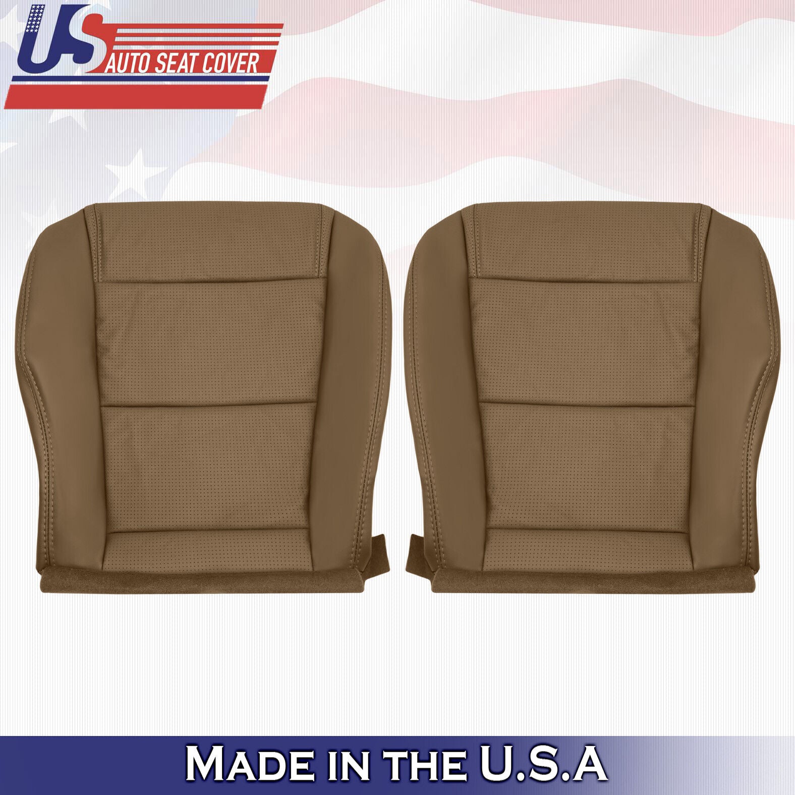FITS DRIVER/PASSENGER Bottom "Tan" Leather Seat Cover  2004 2005 2006 Acura MDX