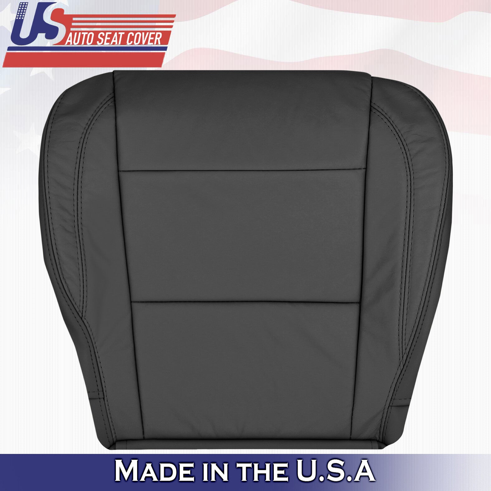 2004 - 2010 For Infinity QX56 Passenger Side Bottom Leather Seat Cover in Black