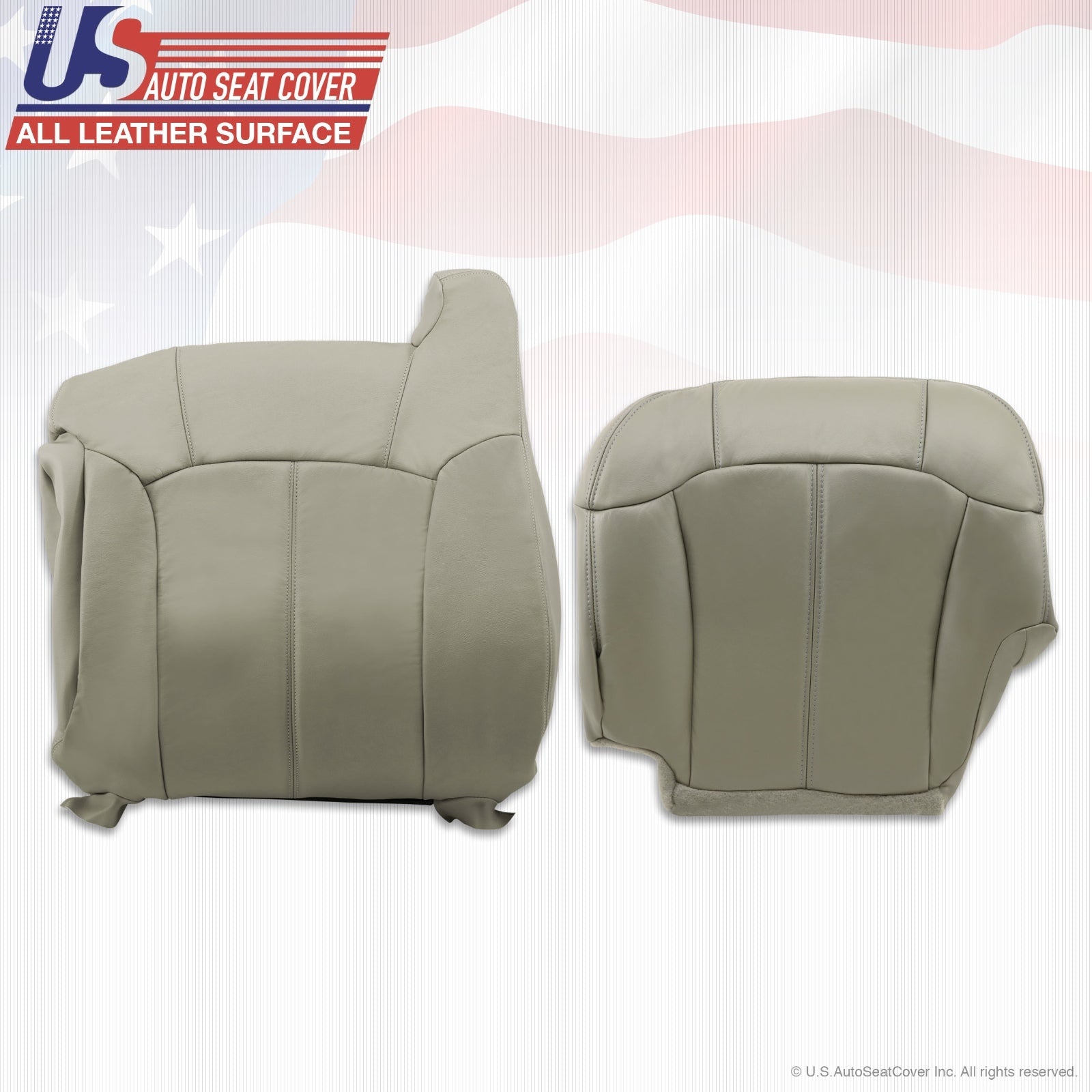 1999 2000 2001 2002 Chevy Tahoe - Suburban Upholstery leather Covers Gray Pewter