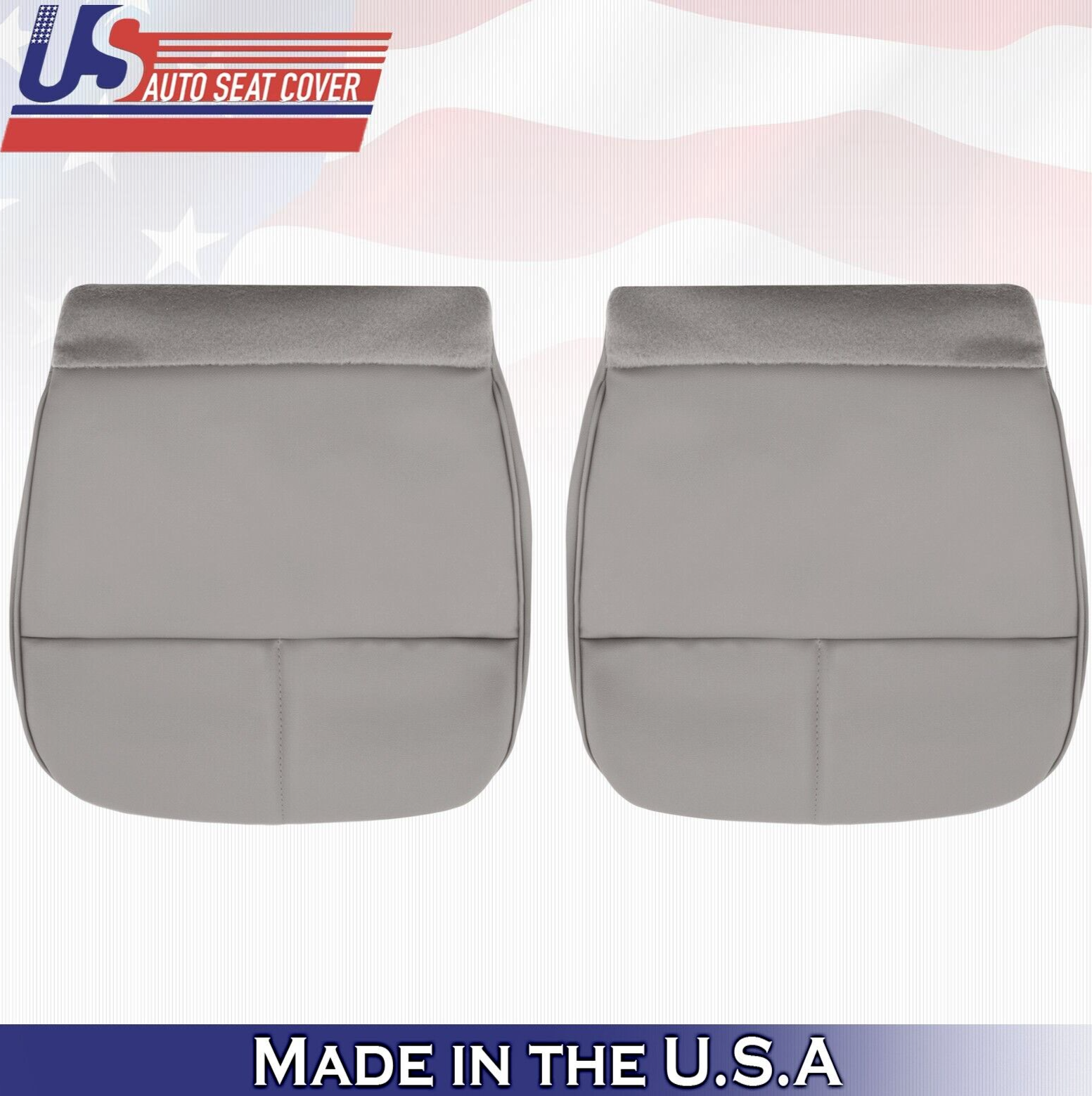 1992 to 1999 For Ford E450 Econoline Driver & Passenger Bottom Vinyl Covers Gray
