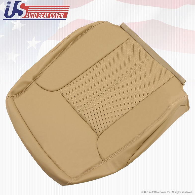2011 2012 2013 2014 FORD F250 LARIAT DRIVER TOP LEAN BACK LEATHER SEAT COVER TAN