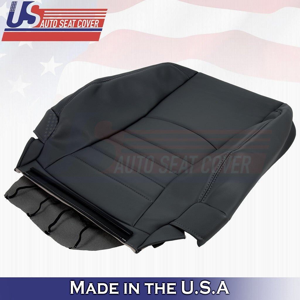 2016 2017 2018 For Dodge Ram ST Driver Top & Bottom Vinyl Seat Covers Black