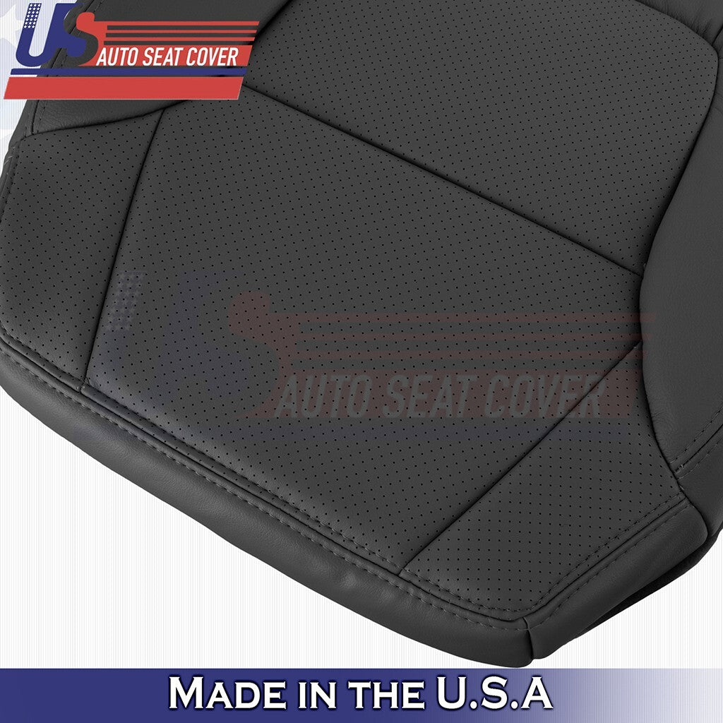2001 to 2003 For Acura CL Type-S Passenger Bottom Perforated Leather Cover Black