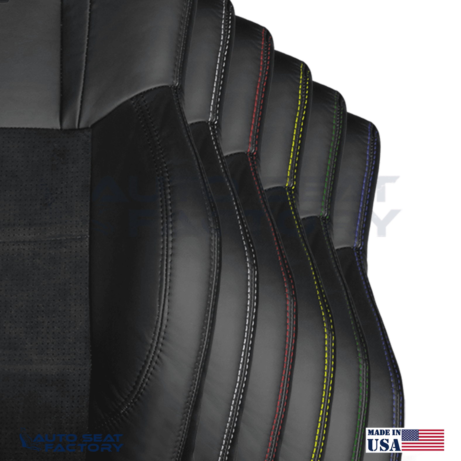 Replacement Black Seat Cover Fits 2006 - 2010 Dodge Charger RT Front Tops
