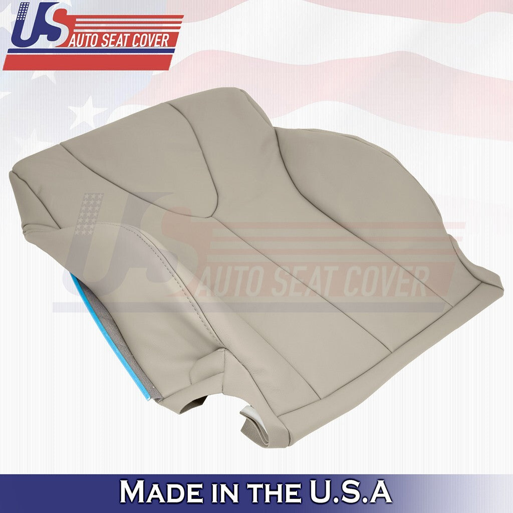 2007 to 2011 Fits Toyota Camry Driver Bottom & Top Leather Seat Cover Tan