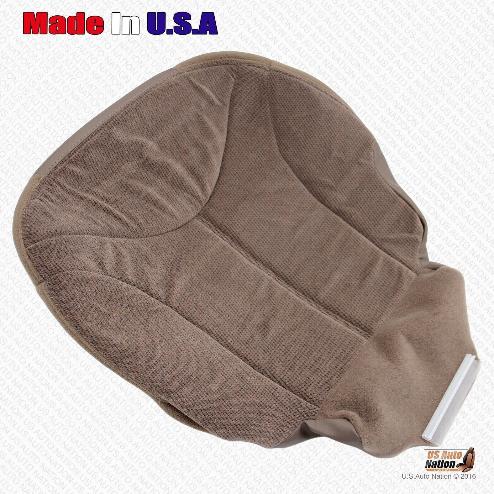 2000-2002 Fits GMC Yukon Passenger Side Bottom & Top Cloth Cover Med Oak Tan