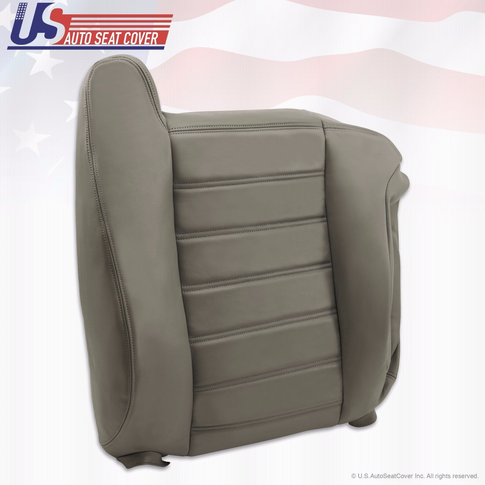 2003 to 2007 Hummer H2 Passenger Lean Back Synthetic Leather Seat Cover Gray