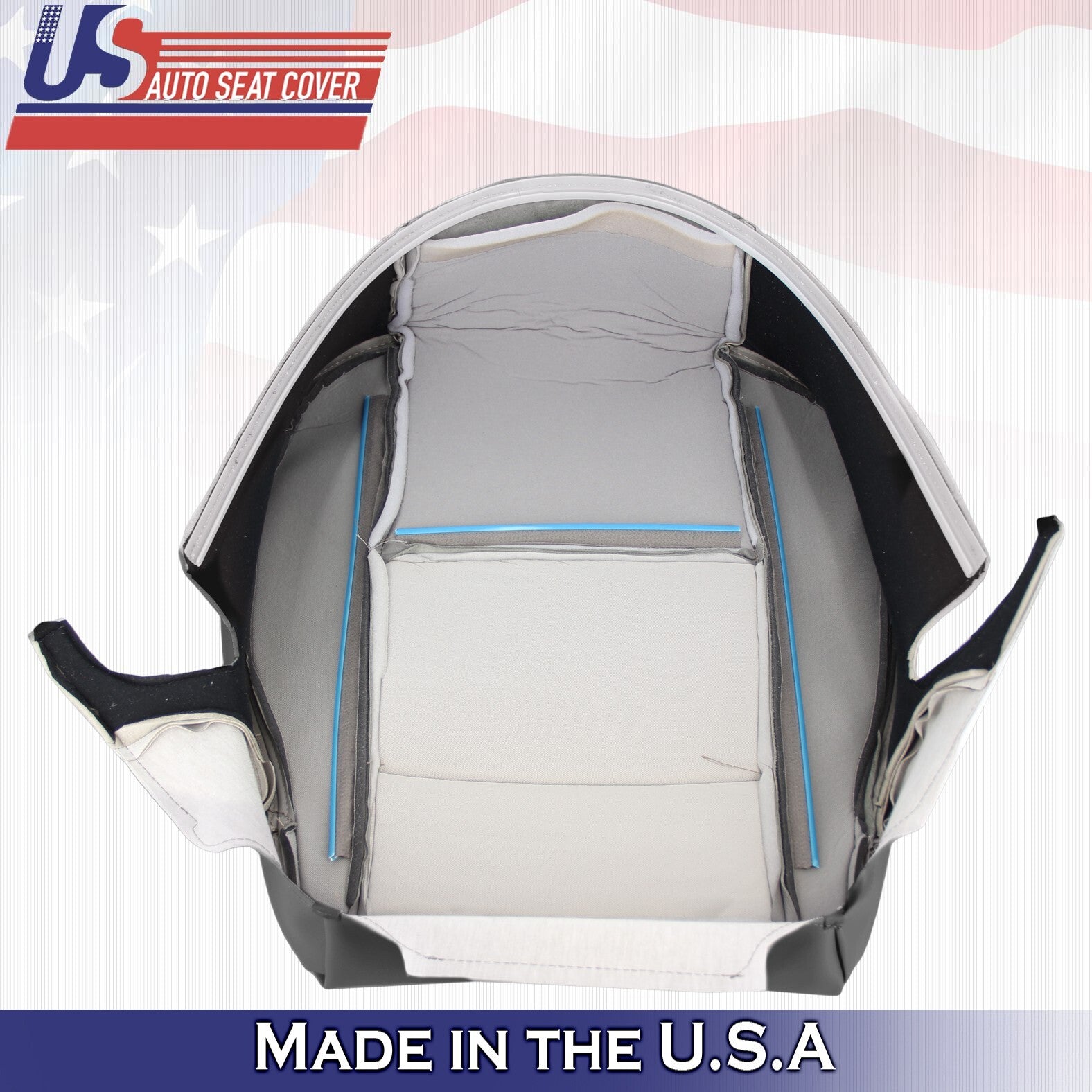 2000 to 2004 For Toyota Tundra Driver Side Bottom Leather Seat Cover Black
