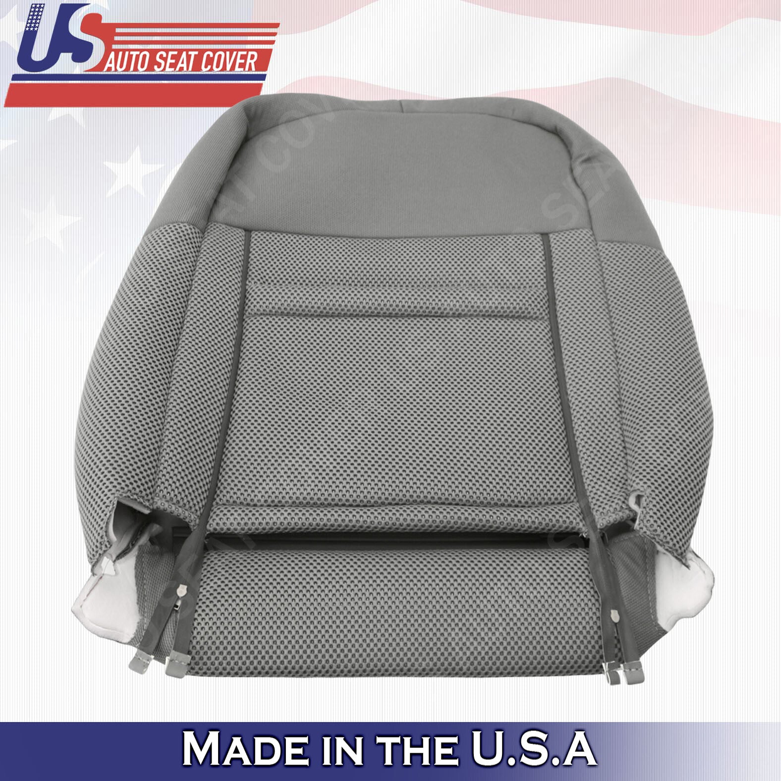 2005 - 2019 Fits For Nissan Frontier Driver & Passenger Uppers Cloth Covers Gray