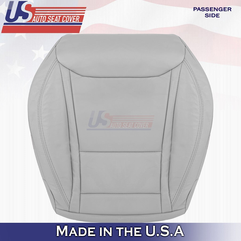 2012-2015 Fits Tesla Model S Passenger Bottom Synthetic Leather Seat Cover Gray