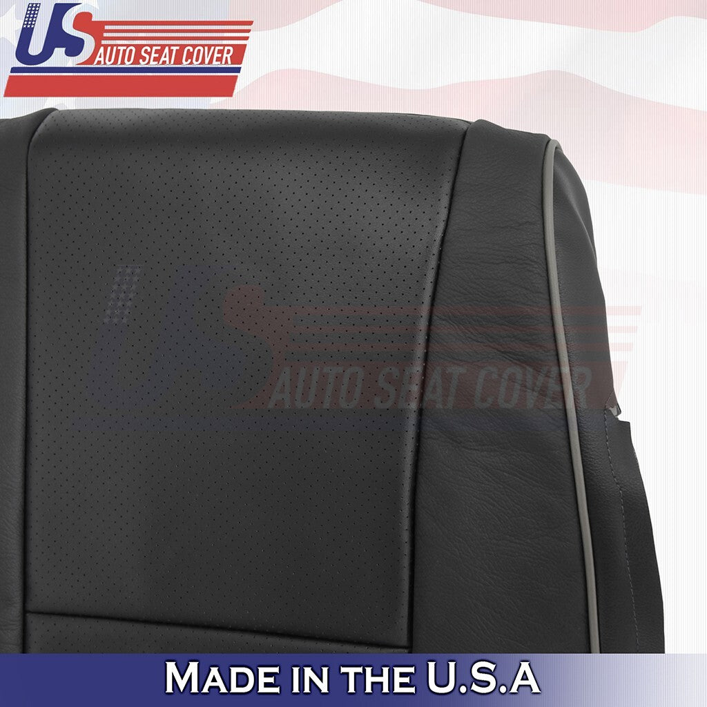 2001 to 2005 Fits Lexus IS300 Driver Bottom & Top Leather Seat Cover Black