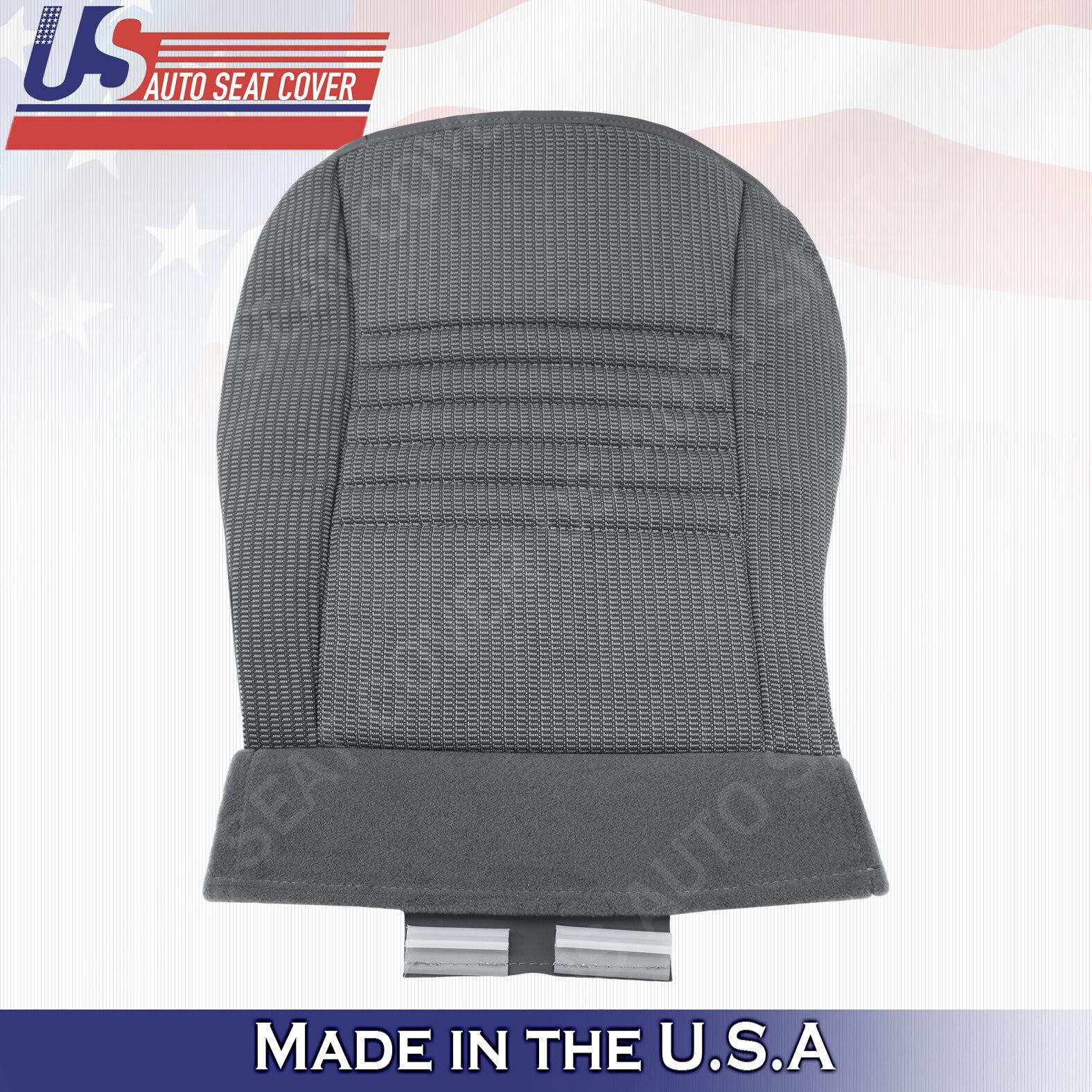 2006 to 2009 For Dodge Ram 1500 Passenger & Driver Bottom Cloth Seat Cover Gray