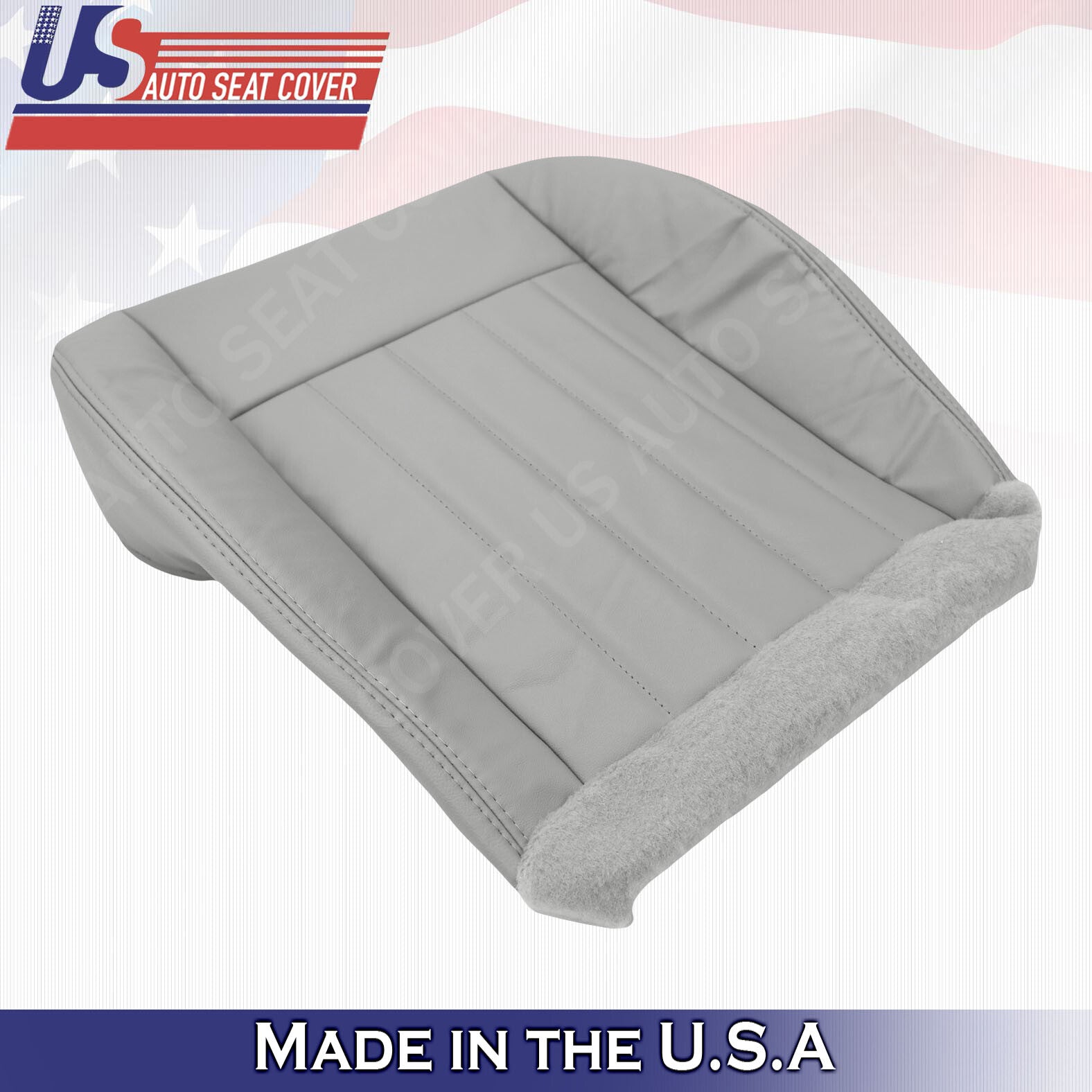 2005 2006 2007 Fits Jeep Liberty PASSENGER Bottom Leather Seat Cover Light Gray