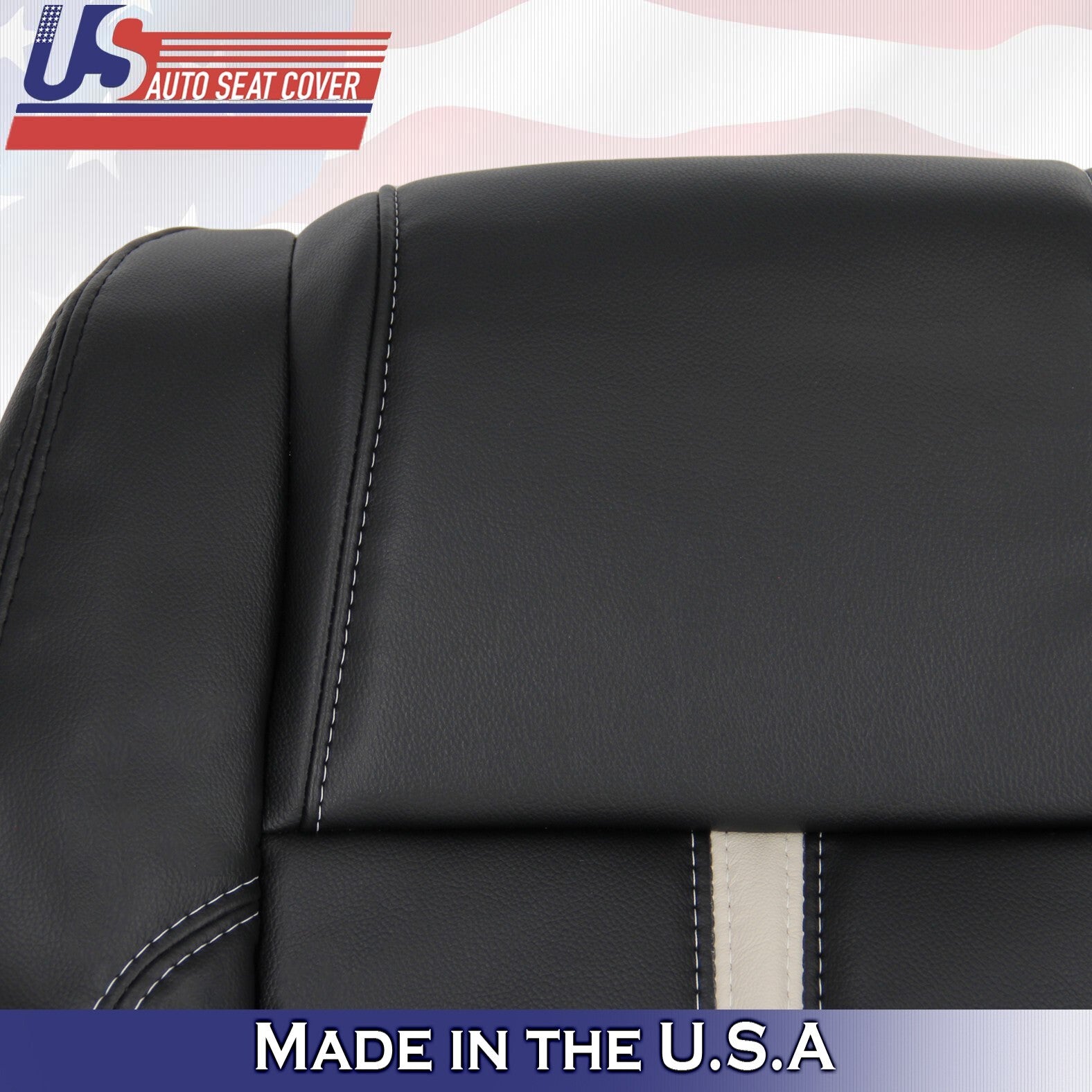 2013 2014 For Ford Mustang Gt Coupe Passenger Top & Bottom Leather Covers Black