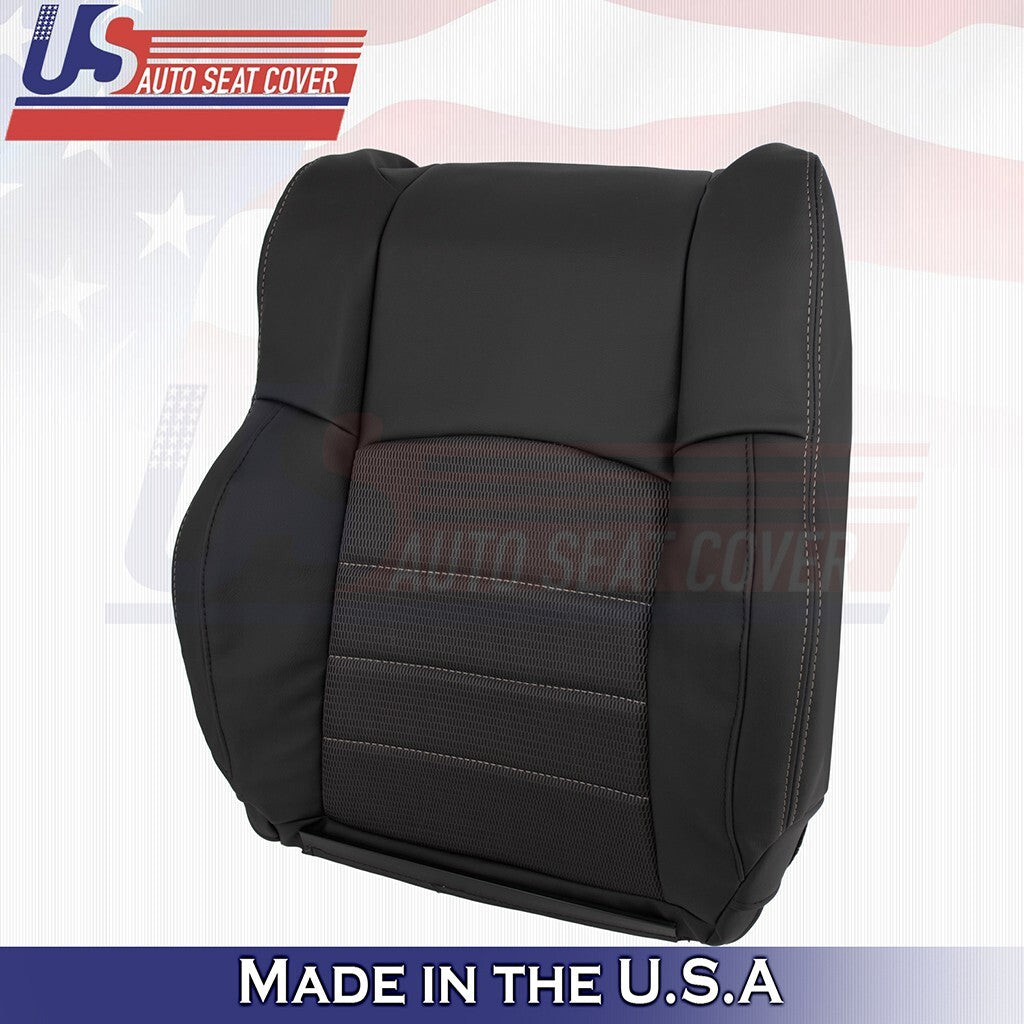 2011 2012 For Dodge Ram Sport Passenger Bottom &Top Cloth/Vinyl Cover Dk Gray